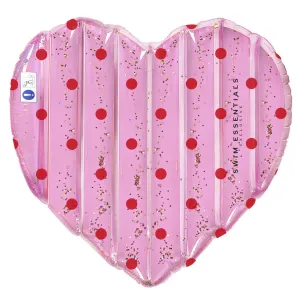Swim Essentials Στρώμα θαλάσσης "Pink with Red dots Heart"  6+ Eτών | Παιχνίδια παραλίας στο Fatsules