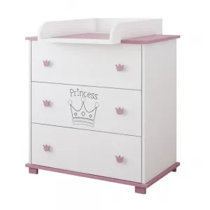 Βρεφική Συρταριέρα με αλλαξιέρα “LUCKY” Princess Pink Just Baby | Βρεφικό και παιδικό Δωμάτιο  στο Fatsules