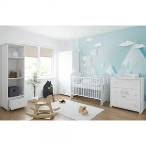 Βρεφικό κρεβάτι με αποθηκευτικό συρτάρι Just Baby Lucky White | Βρεφικό και παιδικό Δωμάτιο  στο Fatsules