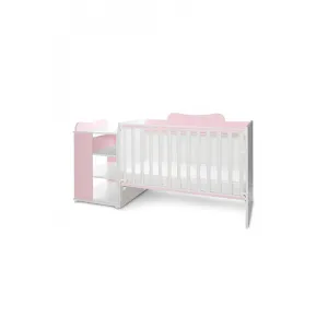 Πολυμορφικό κρεβάτι Lorelli Multi 5 σε 1 White/Orchid Pink | Πολυμορφικά Κρεβάτια στο Fatsules