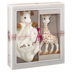 Σετ δώρου Gro Company Sophie the Giraffe με πανάκι παρηγοριάς Sophisticated Tenderness | Παιδικά παιχνίδια στο Fatsules