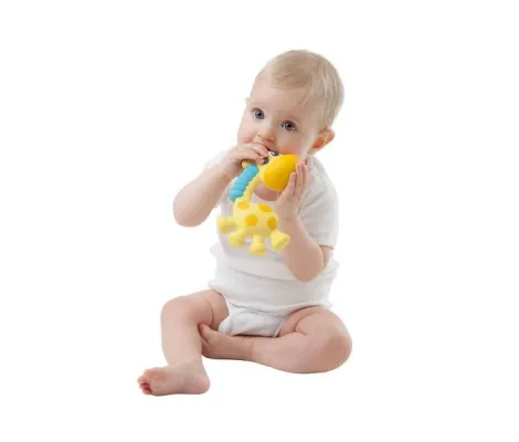 Δροσιστικός κρίκος οδοντοφυΐας Playgro Squeak and Soothe Natural Teether | Παιδικά παιχνίδια στο Fatsules