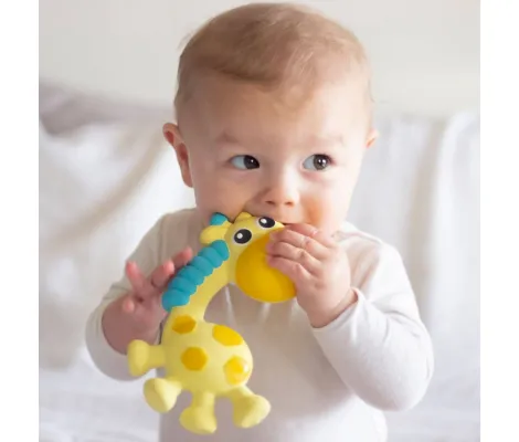 Δροσιστικός κρίκος οδοντοφυΐας Playgro Squeak and Soothe Natural Teether | Παιδικά παιχνίδια στο Fatsules