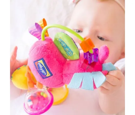 Κουδουνίστρα Playgro Toy Box Clopette Activity Rattle Pink | Βρεφικές Κουδουνίστρες - Μασητικά στο Fatsules