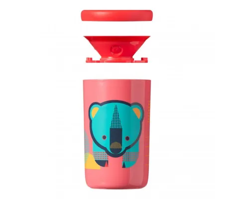 Εκπαιδευτικό κύπελλο Tommee Tippee 360 με λαβές 250ml 12m+ Pink | Θερμός υγρών και παγουρίνα στο Fatsules