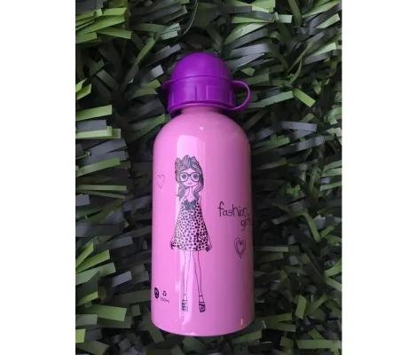 Μεταλλικό ανοξείδωτο μπουκάλι Ecolife Fashion 500ml για νερό & κρύα ροφήματα | Παγούρια - Θερμός στο Fatsules