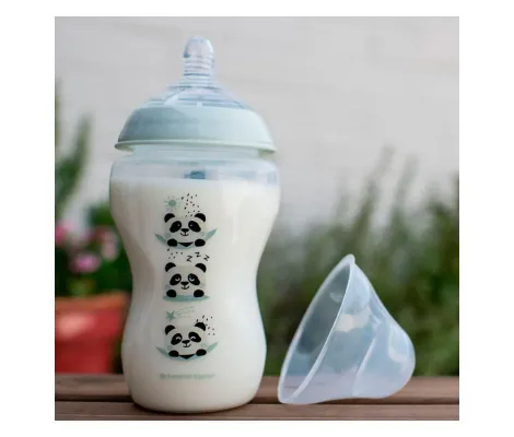 Tommee Tippee Πλαστικό Μπιμπερό με Θηλή Σιλικόνης 340ml 2τμχ Pip the Panda για 3+ μηνών | Μπιμπερό - Θηλές στο Fatsules