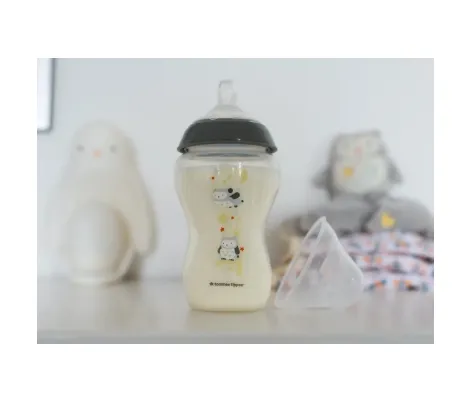 Tommee Tippee Πλαστικό Μπιμπερό με Θηλή Σιλικόνης 340ml 2τμχ Olli the Owl για 3+ μηνών | Μπιμπερό - Θηλές στο Fatsules