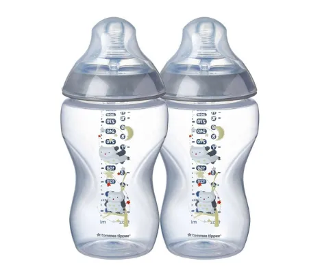 Tommee Tippee Πλαστικό Μπιμπερό με Θηλή Σιλικόνης 340ml 2τμχ Olli the Owl για 3+ μηνών | Μπιμπερό - Θηλές στο Fatsules