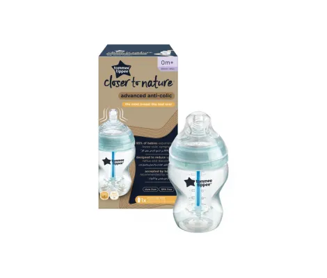 Anti-Colic Μπιμπερό Tommee Tippee Advanced Μικρής Ροής 260ml για 0+ μηνών | Μπιμπερό - Θηλές στο Fatsules