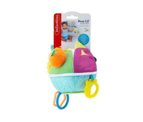 Εκπαιδευτικό παιχνίδι Busy lil' Sensory ball Infantino 0+ | Μαλακά-Κρεμαστά Παιχνίδια στο Fatsules