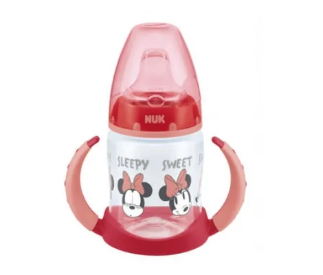 Εκπαιδευτικό μπιμπερό NUK First Choice Plus 150ml 6-18 Μηνών με δείκτη ελέγχου θερμοκρασίας Minnie | Βρεφανάπτυξη στο Fatsules