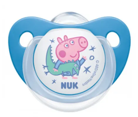 Πιπίλα Σιλικόνης NUK Trendline Peppa Pig 6-18 Μηνών Μπλε | Υγιεινή και Φροντίδα στο Fatsules