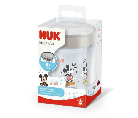 Nuk Mickey Mouse Magic Cup με Χείλος 230ml 8m+ | Θερμός υγρών και παγουρίνα στο Fatsules