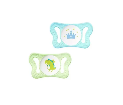 Chicco Πιπίλα Physio Micro Μπλε Dragon 0-2m+ (2TMX) | Πιπίλες στο Fatsules