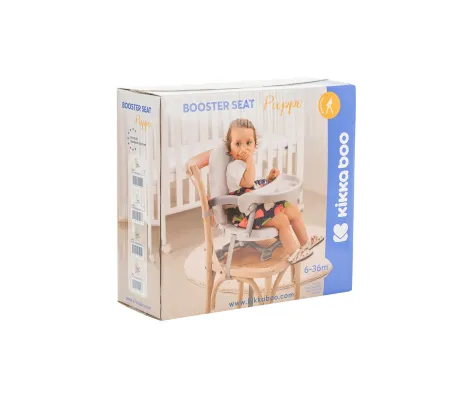 Κάθισμα φαγητού φορητό Kikka Boo Pappo Booster Seat Grey | Καρεκλάκια Φαγητού στο Fatsules