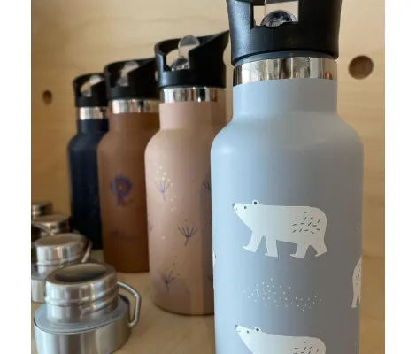 Ανοξείδωτος θερμός 350ml Fresk με διπλό πώμα Polar Deer Olive | Back to School στο Fatsules