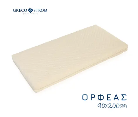 Παιδικό στρώμα Greco Strom Ορφέας Ζακάρ Βαμβακερό 90x190cm | Βρεφικό Δωμάτιο  στο Fatsules