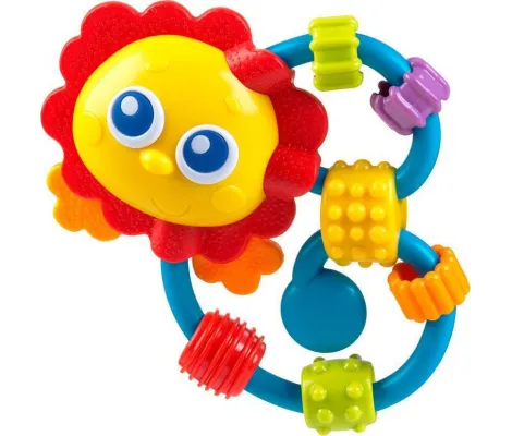 Playgro Curly Critter κουδουνίστρα μασητικό Λιοντάρι 3m+ | Βρεφικές Κουδουνίστρες - Μασητικά στο Fatsules