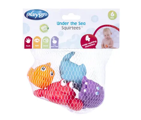 PlayGro Μπουγελόφατσες Under The Sea Squirtees 6m+ | Μπάνιου στο Fatsules