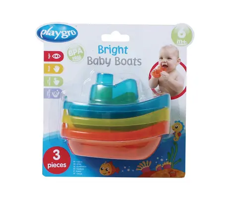 PlayGro βαρκούλες μπάνιου Bright Baby Boats | Μπάνιου στο Fatsules