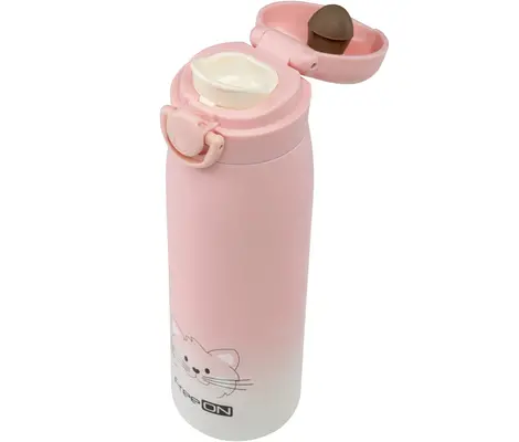 Ανοξείδωτο Θερμός FreeOn Kitty Pink 480ml 380692 | Θερμός υγρών και παγουρίνα στο Fatsules