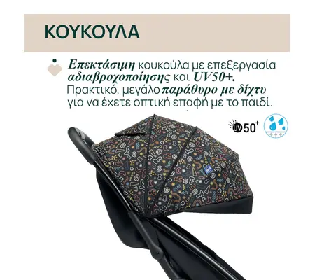 Καρότσι Περιπάτου Chicco Glee Playful Black 8706875 | Καρότσια Περιπάτου στο Fatsules