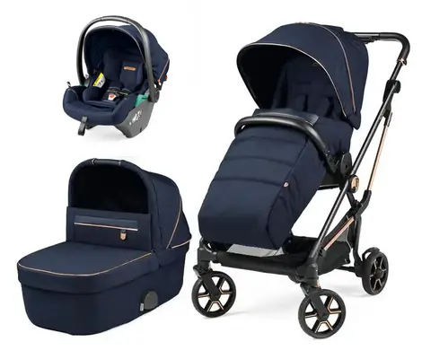 Πολυκαρότσι 3 σε 1 Peg Perego Vivace Lounge Blue Shine με δώρο βάση πορτ μπεμπέ 02830_BS | Πολυκαρότσια 3 σε 1 στο Fatsules