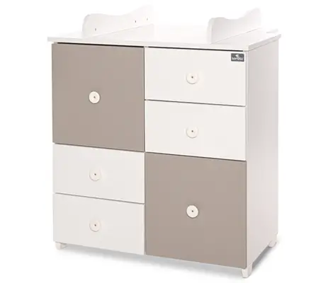 Συρταριέρα Lorelli Cupboard New White/String 0110046 | Συρταριέρες στο Fatsules