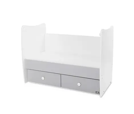 Βρεφικό Κρεβάτι Lorelli Matrix 60x120 White/Stone Grey 0600041 + Δώρο 15€ | Πολυμορφικά Κρεβάτια στο Fatsules