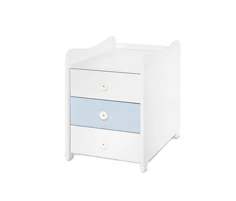 Πολυμορφικό Κρεβάτι Lorelli Maxi Plus 70x160 White/Baby Blue 0580039 + Δώρο 35€ | Βρεφικά προεφηβικά κρεβάτια στο Fatsules