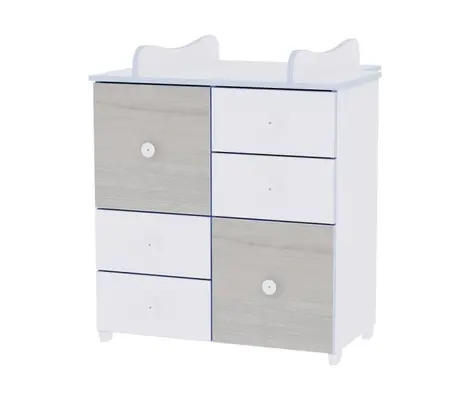 Συρταριέρα Lorelli Cupboard New White/Blue Elm 0110033 | Συρταριέρες στο Fatsules