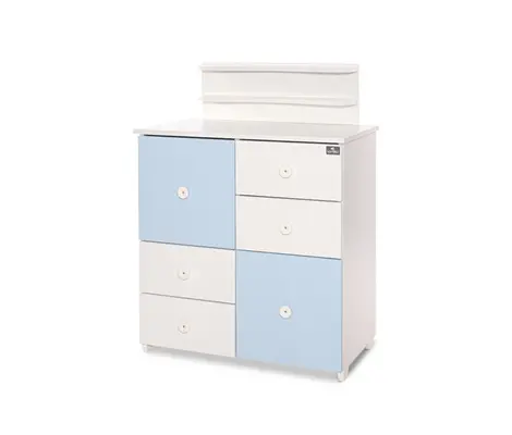 Συρταριέρα Lorelli Cupboard New White/Baby Blue 0110039 | Συρταριέρες στο Fatsules