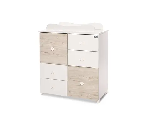 Συρταριέρα Lorelli Cupboard New White/Light Oak 0110045 | Συρταριέρες στο Fatsules