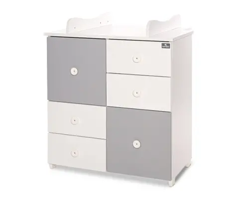 Συρταριέρα Lorelli Cupboard New White/Stone Grey 0110041 | Συρταριέρες στο Fatsules