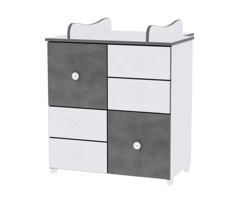 Συρταριέρα Lorelli Cupboard New White/Vintage Gray 0110034 | Συρταριέρες στο Fatsules