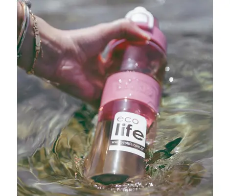 Παγούρι Ecolife Tritan 650ml Pink | Θερμός υγρών και παγουρίνα στο Fatsules