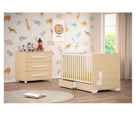 Casababy Giraffe Βρεφικό Κρεβάτι Μετατρεπόμενο Σε Προεφηβικό | Βρεφικά προεφηβικά κρεβάτια στο Fatsules