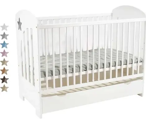 Βρεφικό κρεβάτι Just Baby Stern Star 60x120cm | Κούνιες μωρού στο Fatsules