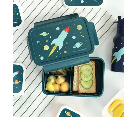 Δοχείο Φαγητού A Little Lovely Company Bento Lunchbox Space Πράσινο | Φαγητοδοχεία - Θερμός φαγητού στο Fatsules