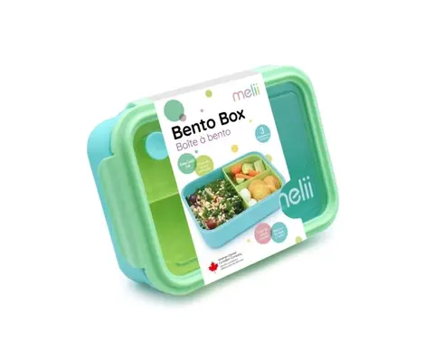 Δοχείο Φαγητού Babywise Melii Melii Bento 3 θέσεων 1250ml Μέντα | Δοχεία Φαγητού στο Fatsules