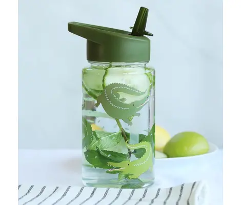 Παγούρι A Little Lovely Company Tritan 450ml Crocodiles | Θερμός υγρών και παγουρίνα στο Fatsules