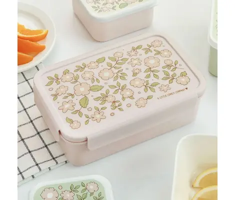 Δοχείο Φαγητού A Little Lovely Company Bento Lunch Box Blossoms Pink | ΚΑΛΟΚΑΙΡΙΝΑ στο Fatsules