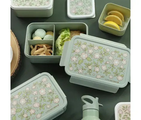 Δοχείο Φαγητού A Little Lovely Company Bento Lunch Box Blossoms Sage | ΚΑΛΟΚΑΙΡΙΝΑ στο Fatsules