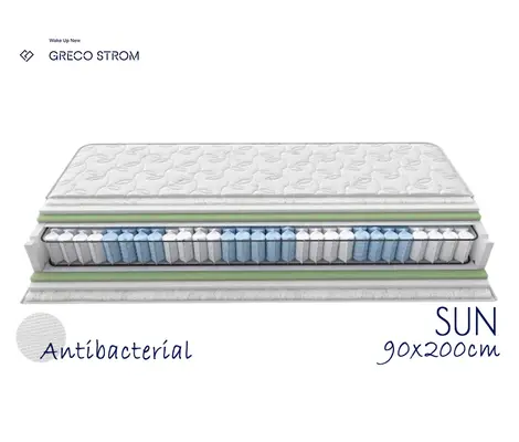 Εφηβικό Στρώμα Greco Strom Sun Antibacterial 90x200cm | Βρεφικό Δωμάτιο  στο Fatsules