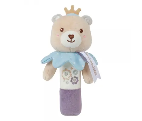 Κουδουνίστρα Bebe Stars Teddy Flower Rattle Μαλακή | Βρεφικές Κουδουνίστρες - Μασητικά στο Fatsules