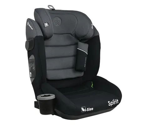 Κάθισμα Αυτοκινήτου Bebe Stars Spirit Isofix i-Size 100-150cm Steel Grey 945186 | i Size 100-150cm // 15-36kg // 4-12 ετών στο Fatsules