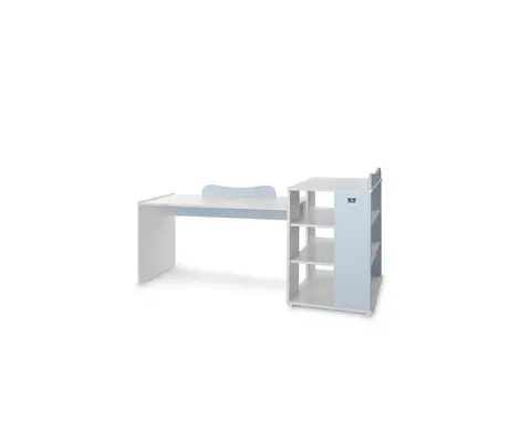 Πολυμορφικό Κρεβάτι με Συρτάρι Lorelli Multi 5 σε 1 White/Baby Blue | Βρεφικά προεφηβικά κρεβάτια στο Fatsules