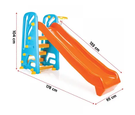 Τσουλήθρα Pilsan Wavy Slide με Μπασκέτα | Τσουλήθρες στο Fatsules