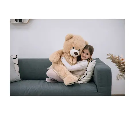 Λούτρινος Αρκούδος FreeOn Free2Play Fluffy Teddy Bear 100εκ. | Μαλακά-Κρεμαστά Παιχνίδια στο Fatsules